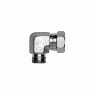 BSPP Fixed Male x BSPP Swivel Female 90° Compact Elbow